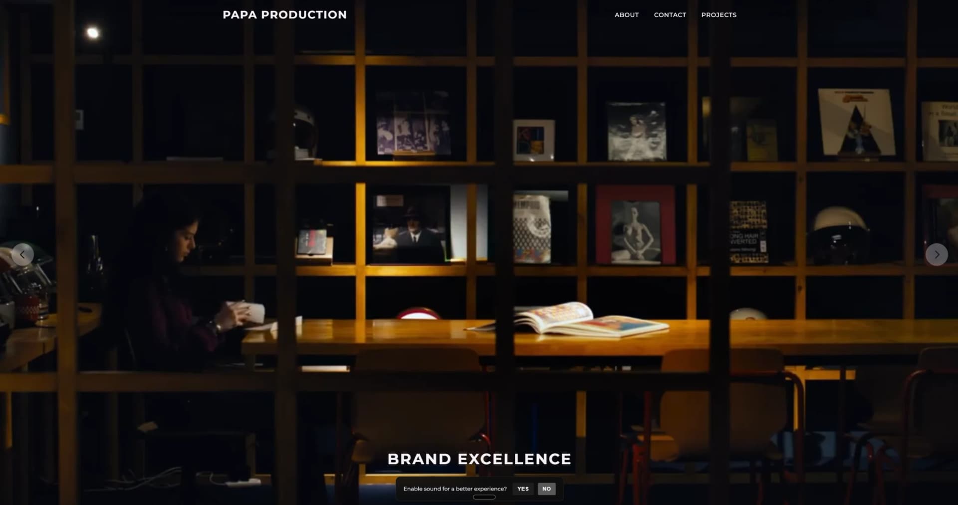 Papa Production website preview
